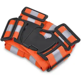 Hi-Viz Reflective Safety Belt Orange Close Up